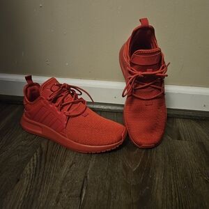 Adidas Men's 6.5 Womens 8 Red Sneakers New In Box.